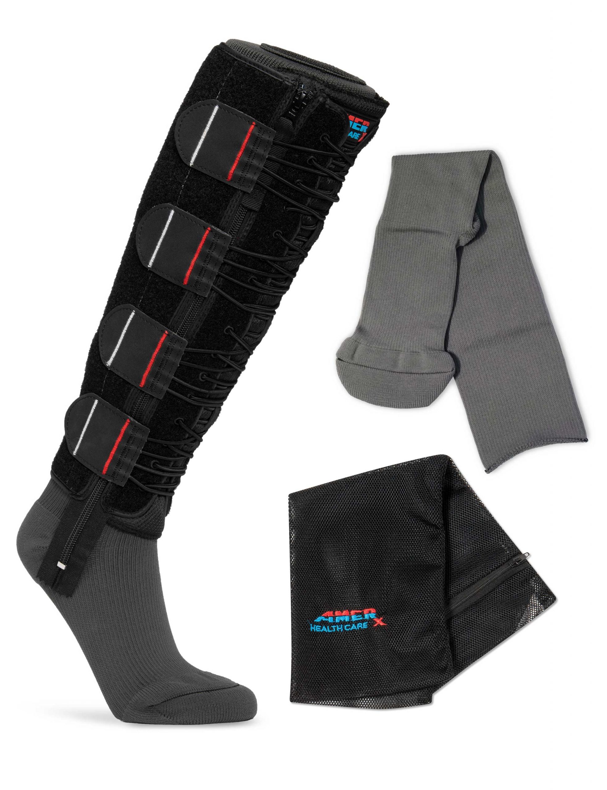 in Gray 10-20 mmHg Medium Lightweight Garment Liner EXTREMIT-EASE/® Unisex Compression Sock